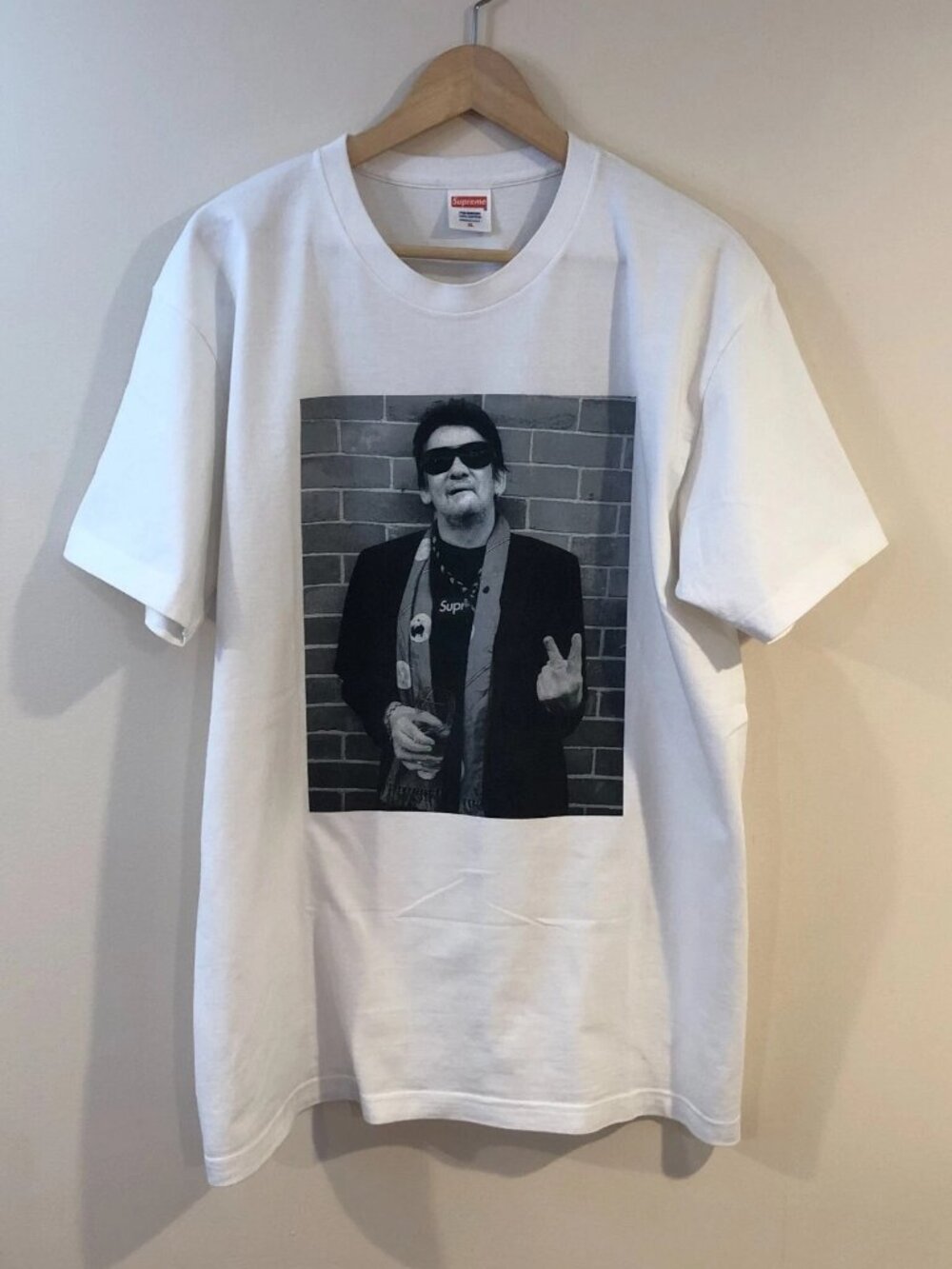 100% Authentic Supreme Shane MacGowan Tee Size XL X Large Fall/Winter 2013 FW13